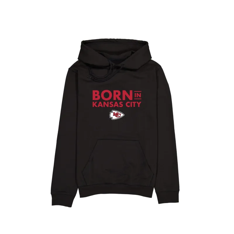 Kansas City Chiefs Born in Kansas City Black Hoodie sold by New Era