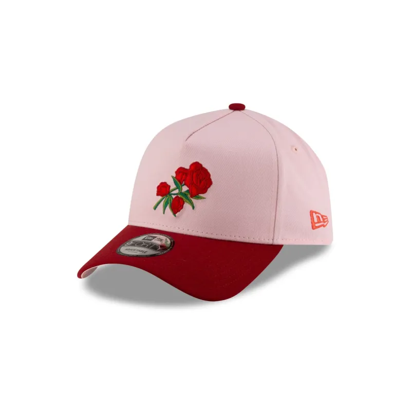 New Era Cap Roses Pink 9FORTY A-Frame Snapback Hat sold by New Era
