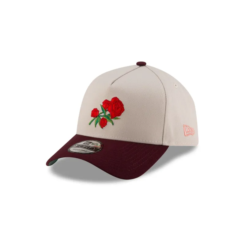 New Era Cap Roses Stone 9FORTY A-Frame Snapback Hat made by New Era