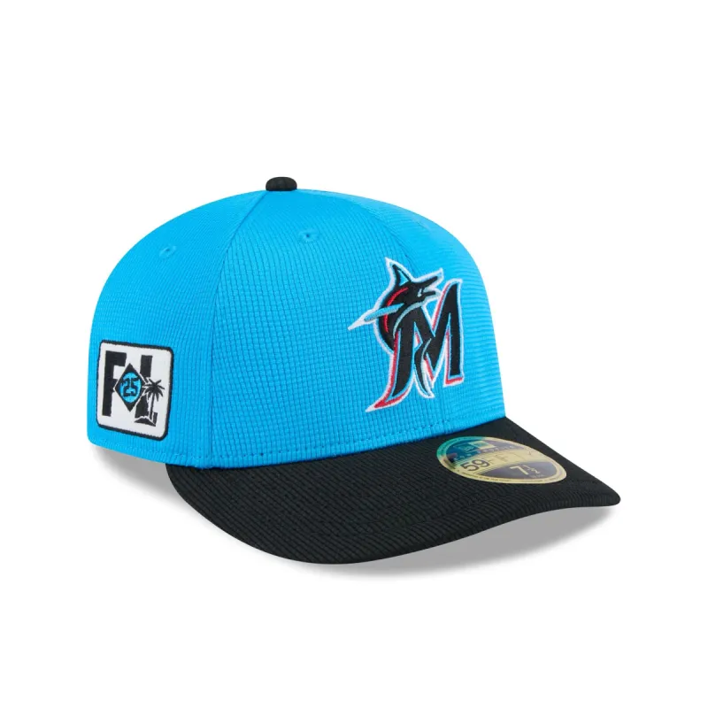 Miami Marlins 2025 Spring Training Low Profile 59FIFTY Fitted Hat sold by New Era