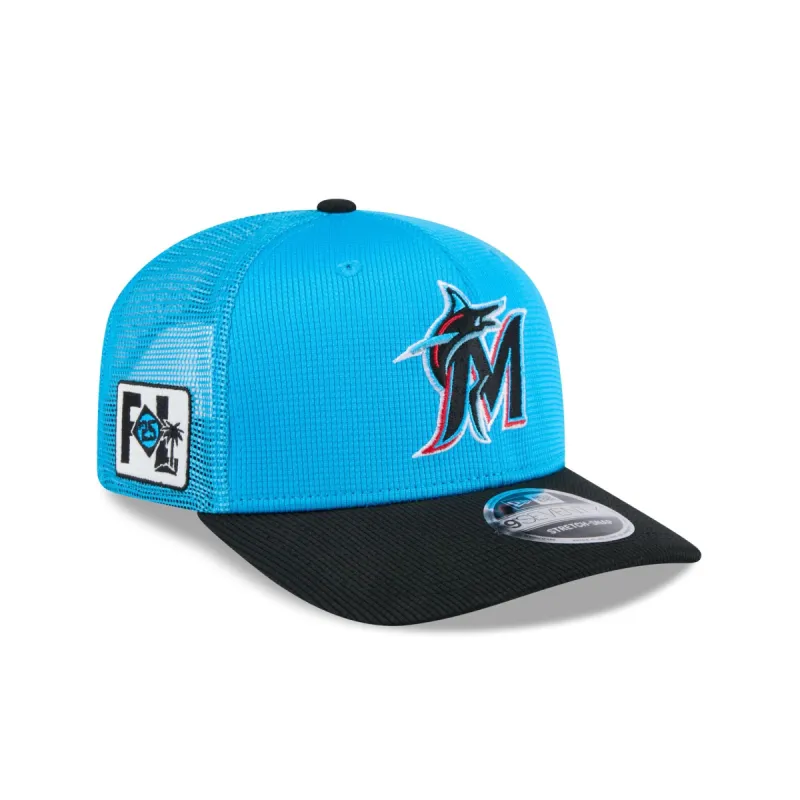 Miami Marlins 2025 Spring Training 9SEVENTY Trucker Hat sold by New Era