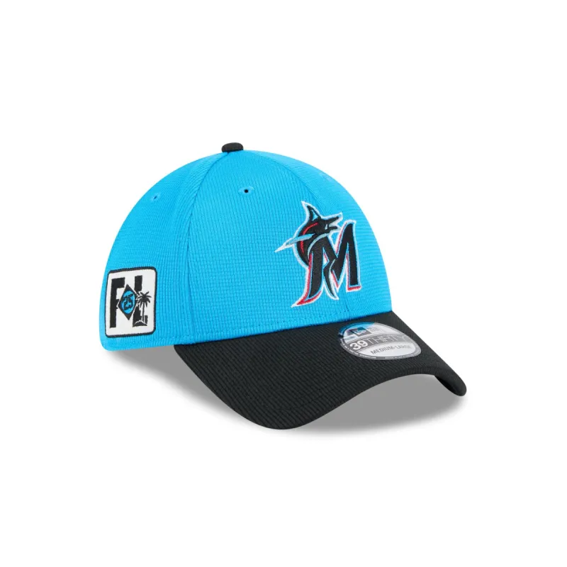 Miami Marlins 2025 Spring Training 39THIRTY Stretch Fit Hat sold by New Era