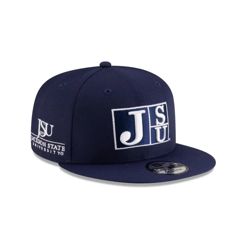 Jackson State Tigers Navy 9FIFTY Snapback Hat sold by New Era
