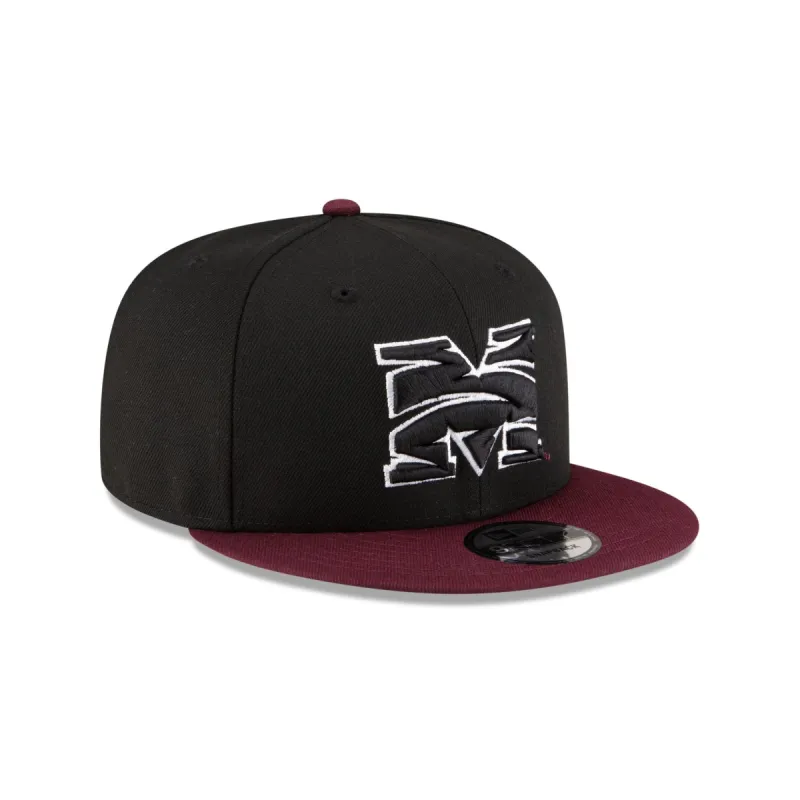 Morehouse Tigers Black Maroon 9FIFTY Snapback Hat sold by New Era