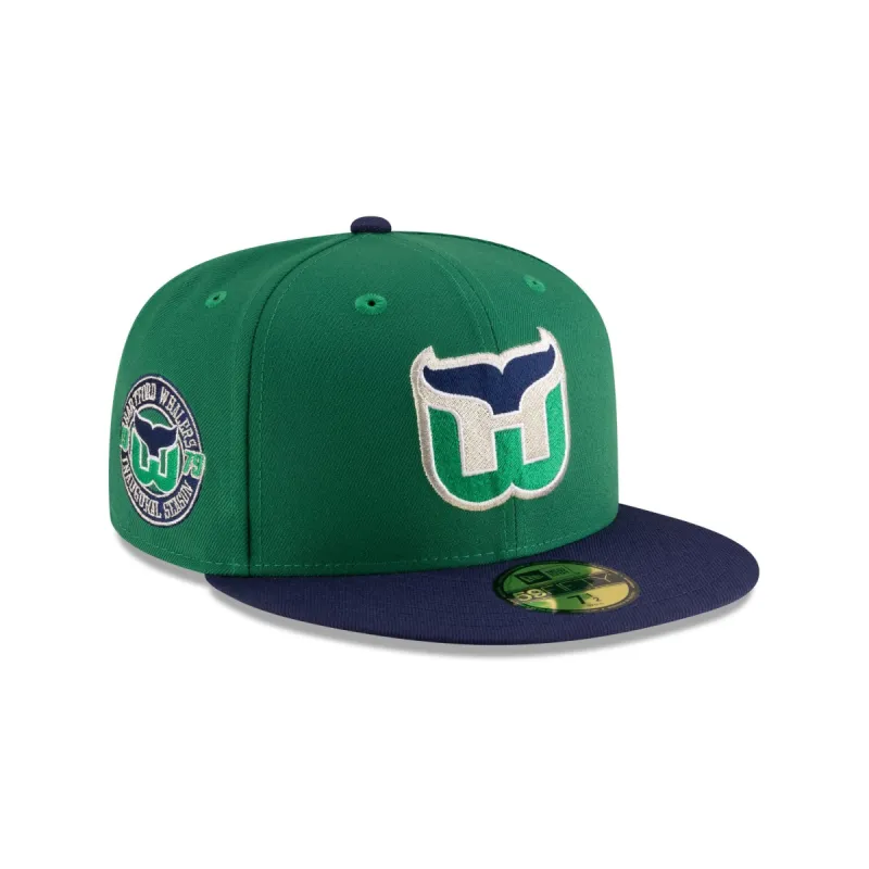 Hartford Whalers Vintage Kelly Green 59FIFTY Fitted Hat sold by New Era