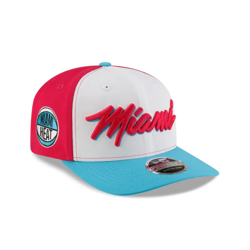 Tyler Herro x Miami Heat Vice Blue Brightrose 9SEVENTY Stretch-Snap Hat sold by New Era
