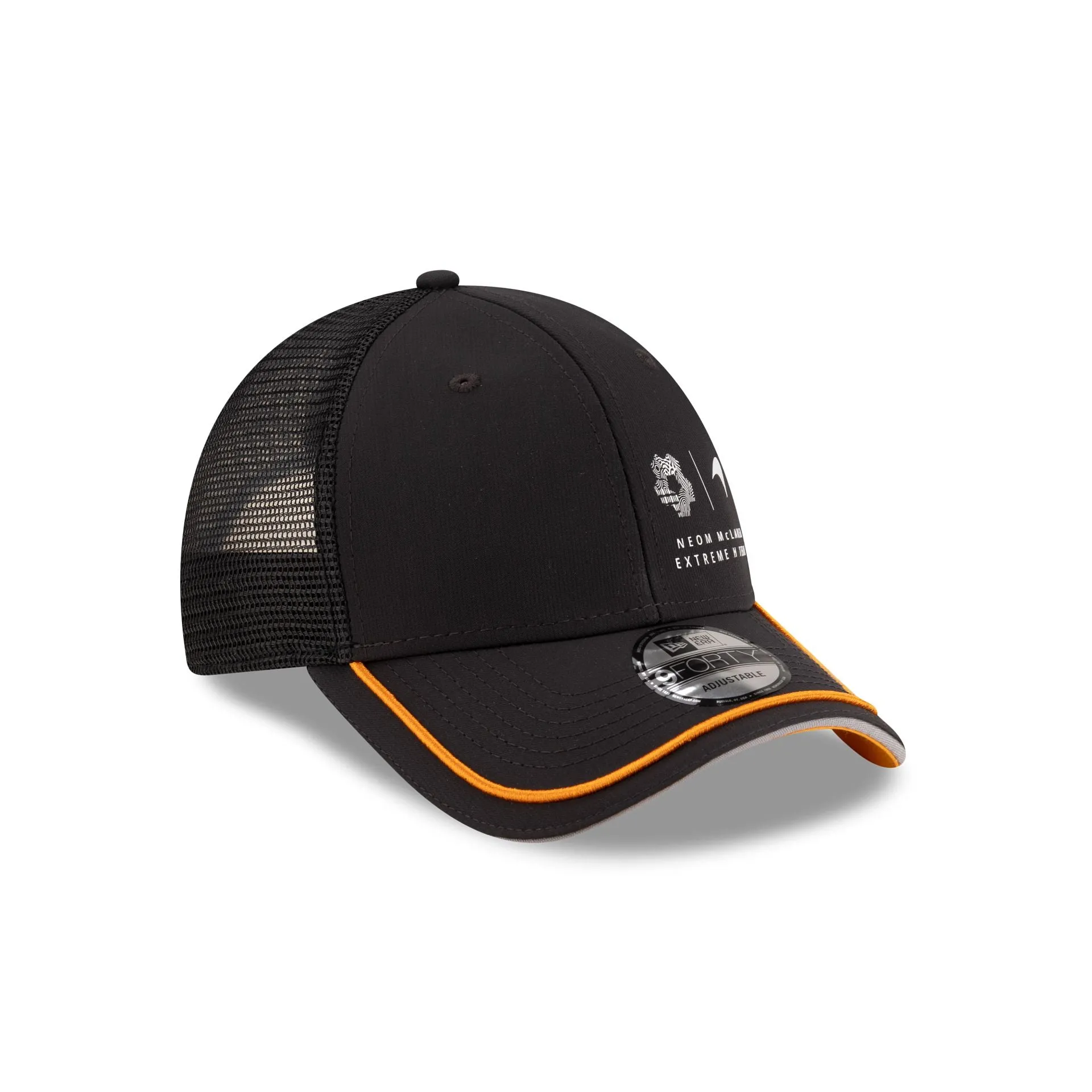 NEOM McLaren Extreme H Team Black Repreve 9FORTY Trucker Hat sold by New Era product image thumbnail 3
