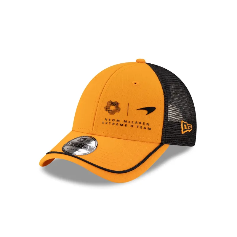 NEOM McLaren Extreme H Team Repreve 9FORTY Trucker Hat sold by New Era