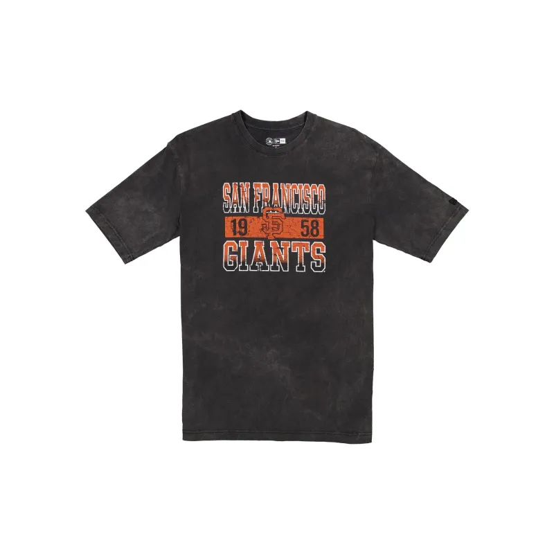San Francisco Giants Oversized Washed Black T-Shirt sold by New Era