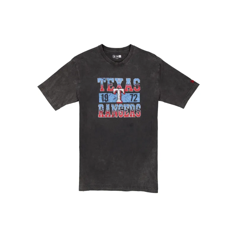 Texas Rangers Oversized Washed Black T-Shirt sold by New Era