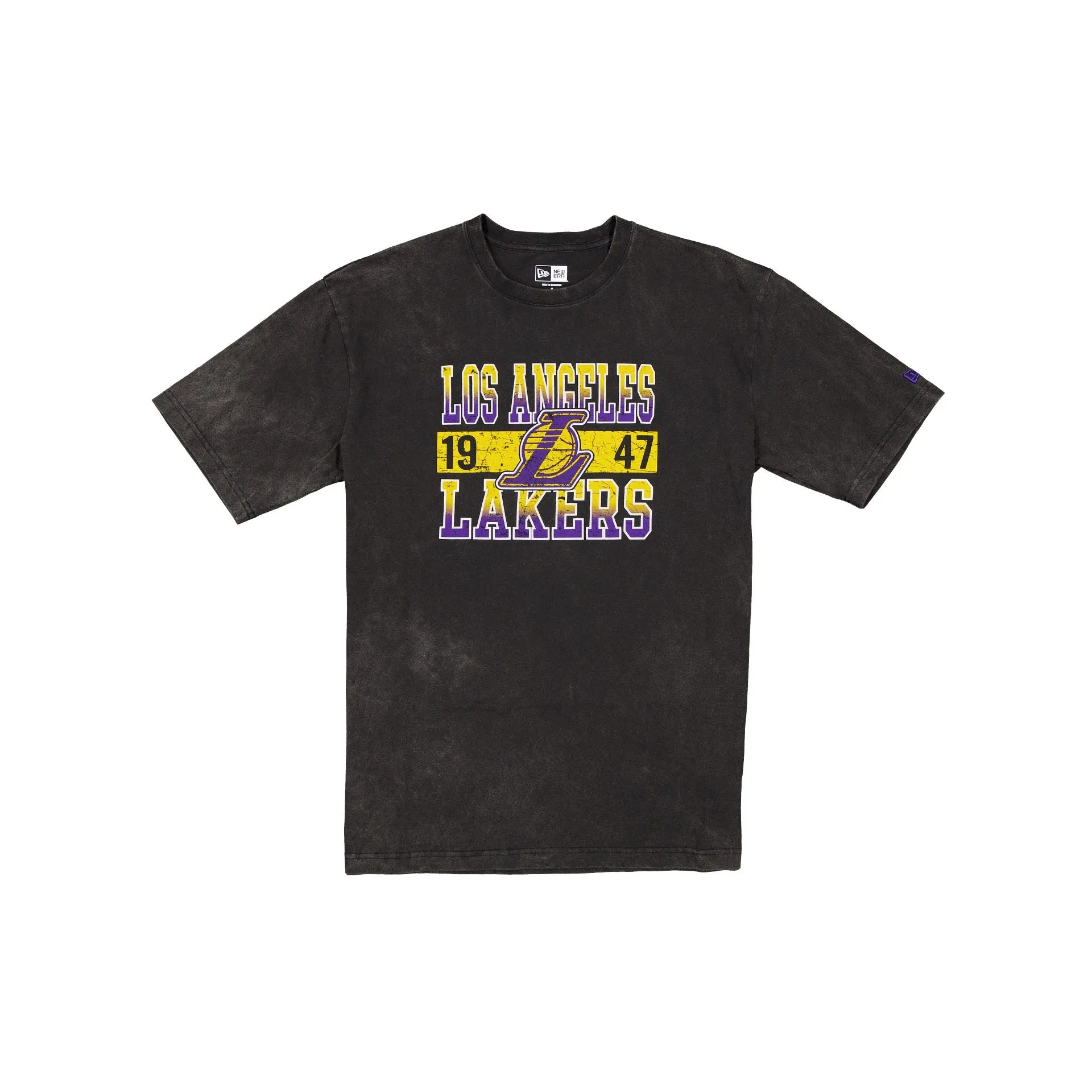 Los Angeles Lakers Oversized Washed Black T-Shirt sold by New Era