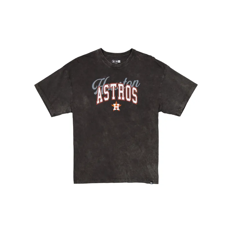 Houston Astros Women's Oversized Washed Black T-Shirt sold by New Era