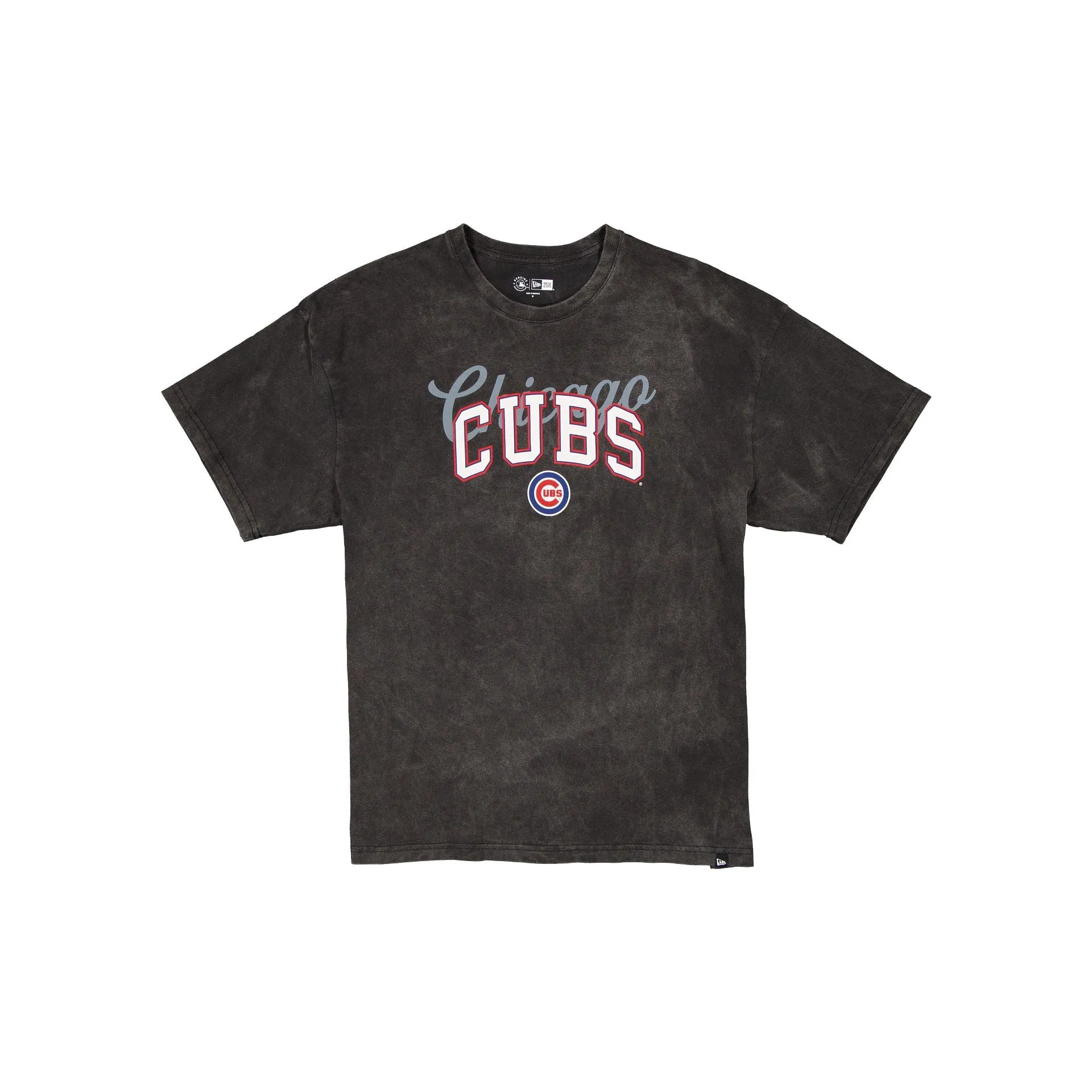 Chicago Cubs Women's Oversized Washed Black T-Shirt sold by New Era