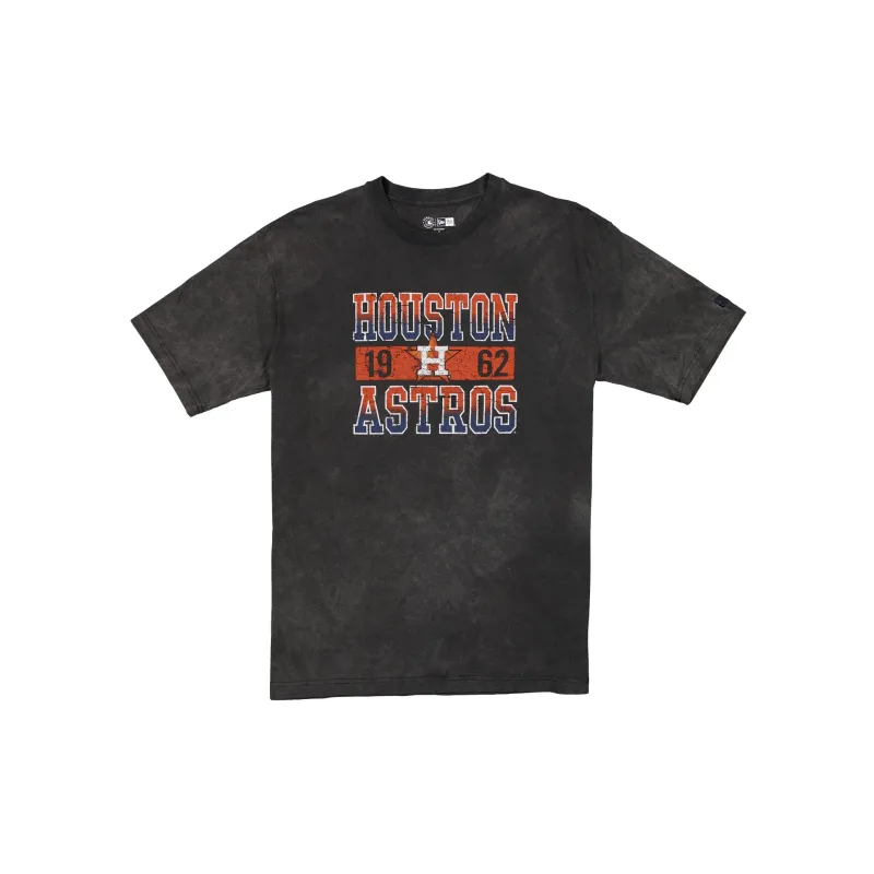 Houston Astros Oversized Washed Black T-Shirt sold by New Era