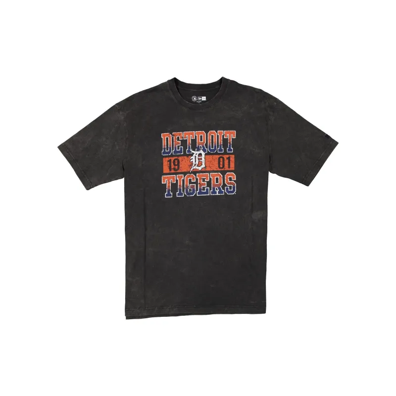 Detroit Tigers Oversized Washed Black T-Shirt sold by New Era