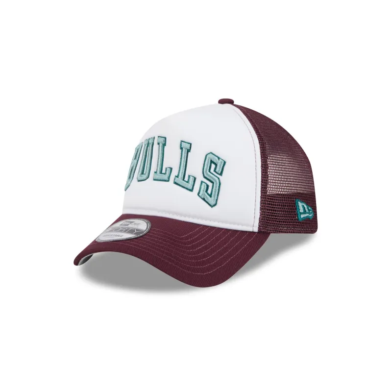 Chicago Bulls Optic White 9FORTY A-Frame Snapback Hat sold by New Era