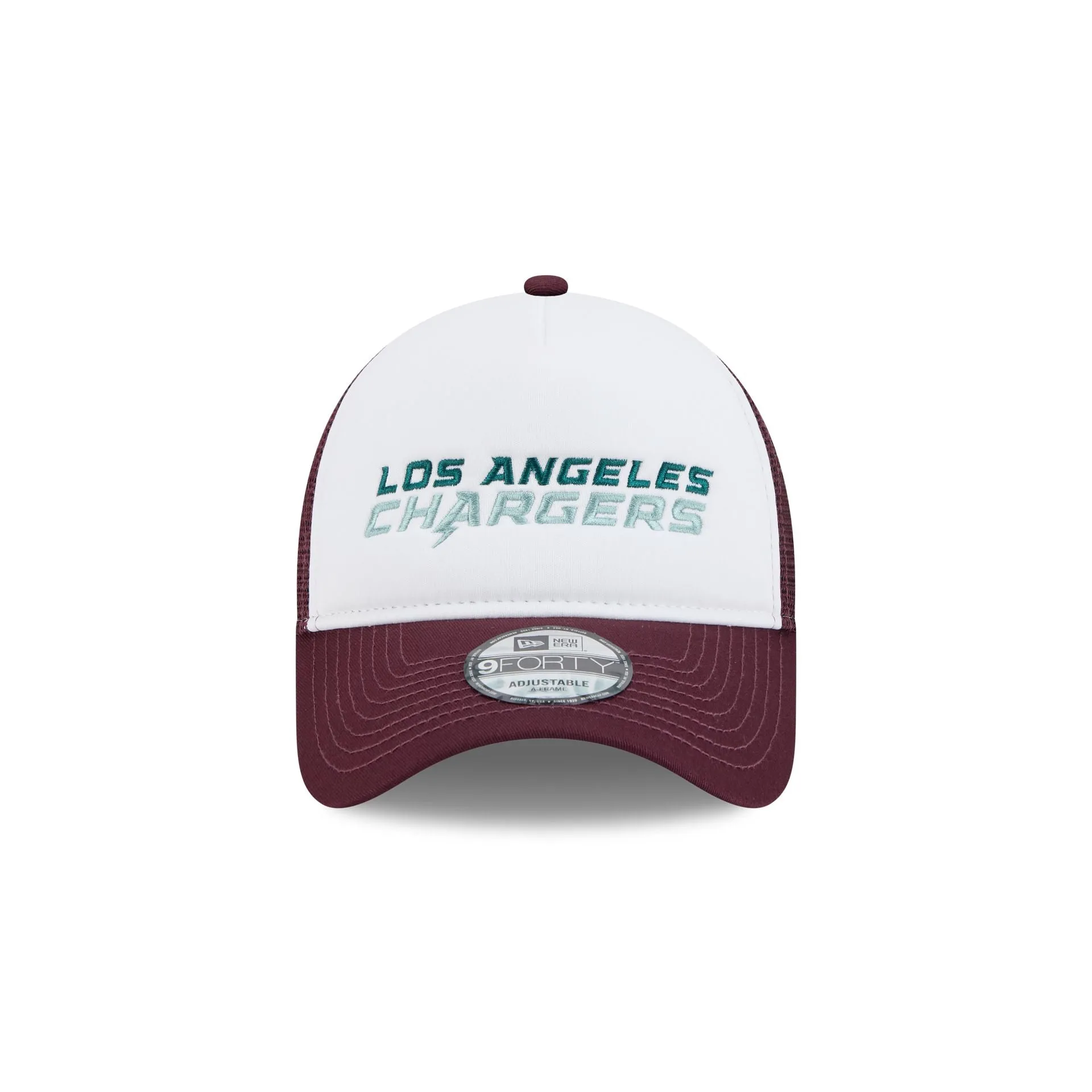 Los Angeles Chargers Optic White 9FORTY A-Frame Snapback Hat sold by New Era product image thumbnail 2