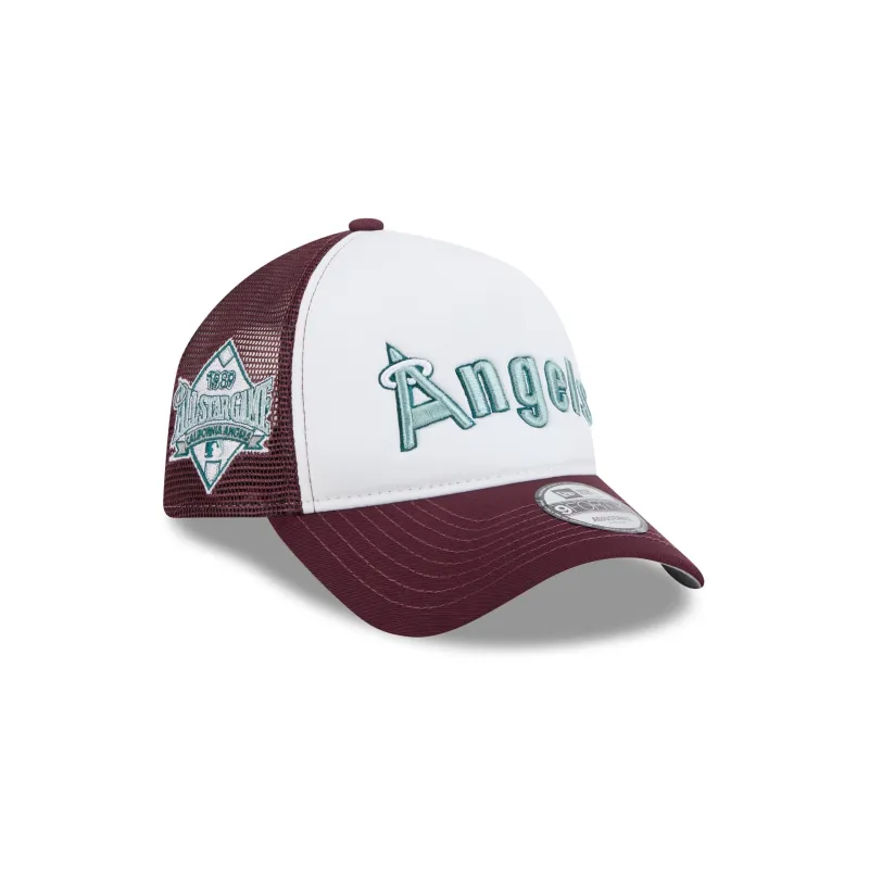 Los Angeles Angels Optic White 9FORTY A-Frame Snapback Hat sold by New Era