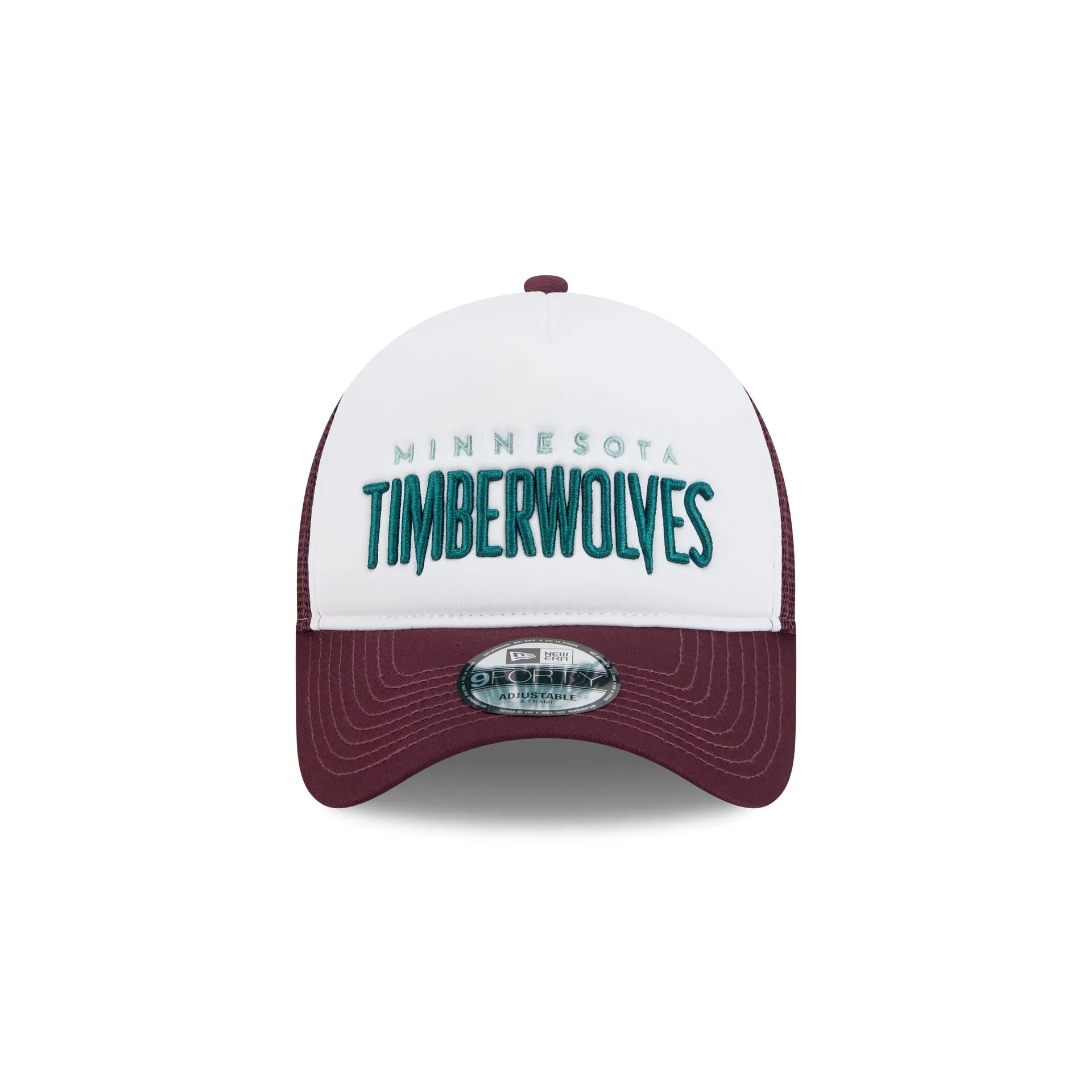 Minnesota Timberwolves Optic White 9FORTY A-Frame Snapback Hat sold by New Era product image thumbnail 2