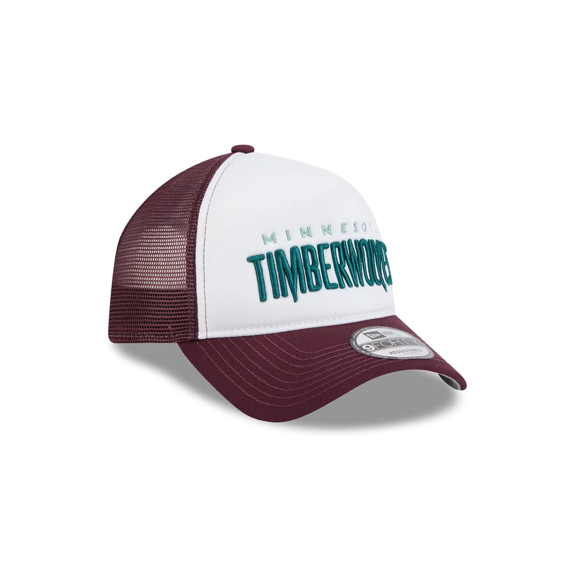 Minnesota Timberwolves Optic White 9FORTY A-Frame Snapback Hat sold by New Era product image thumbnail 3