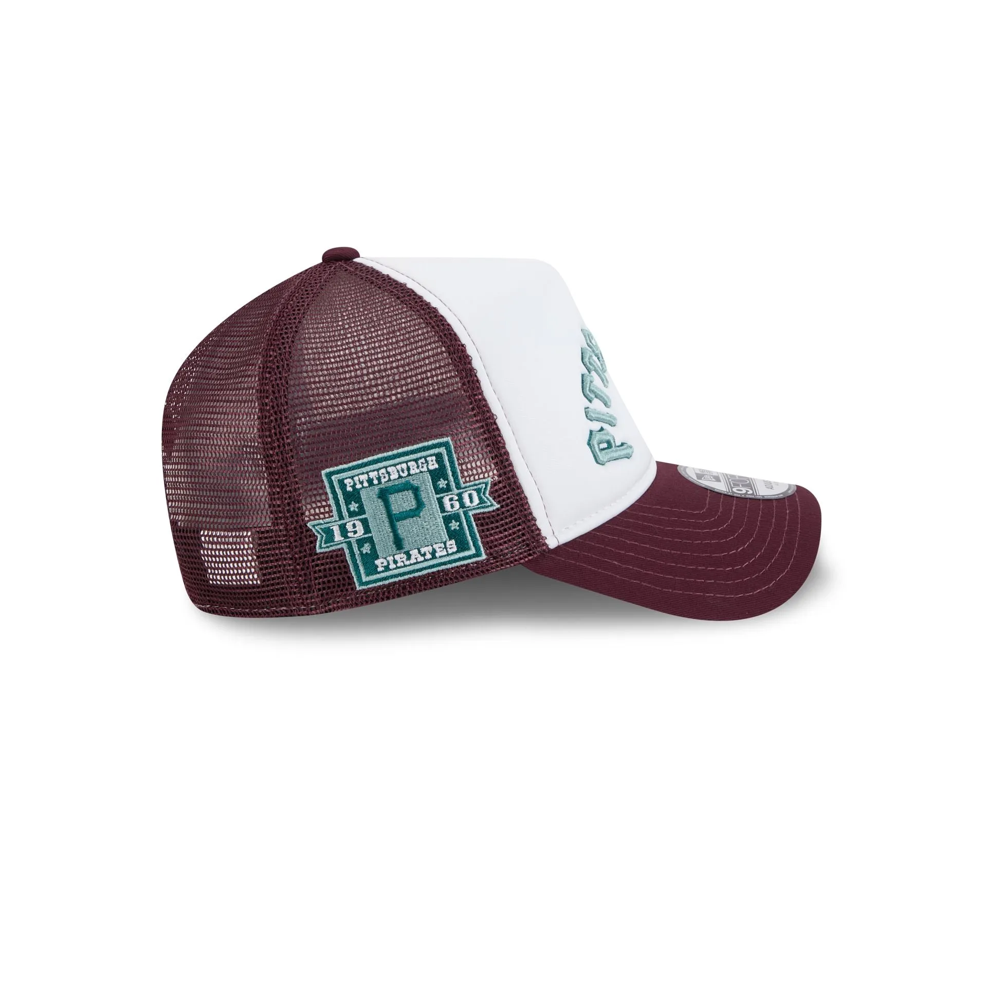 Pittsburgh Pirates Optic White 9FORTY A-Frame Snapback Hat sold by New Era product image thumbnail 4