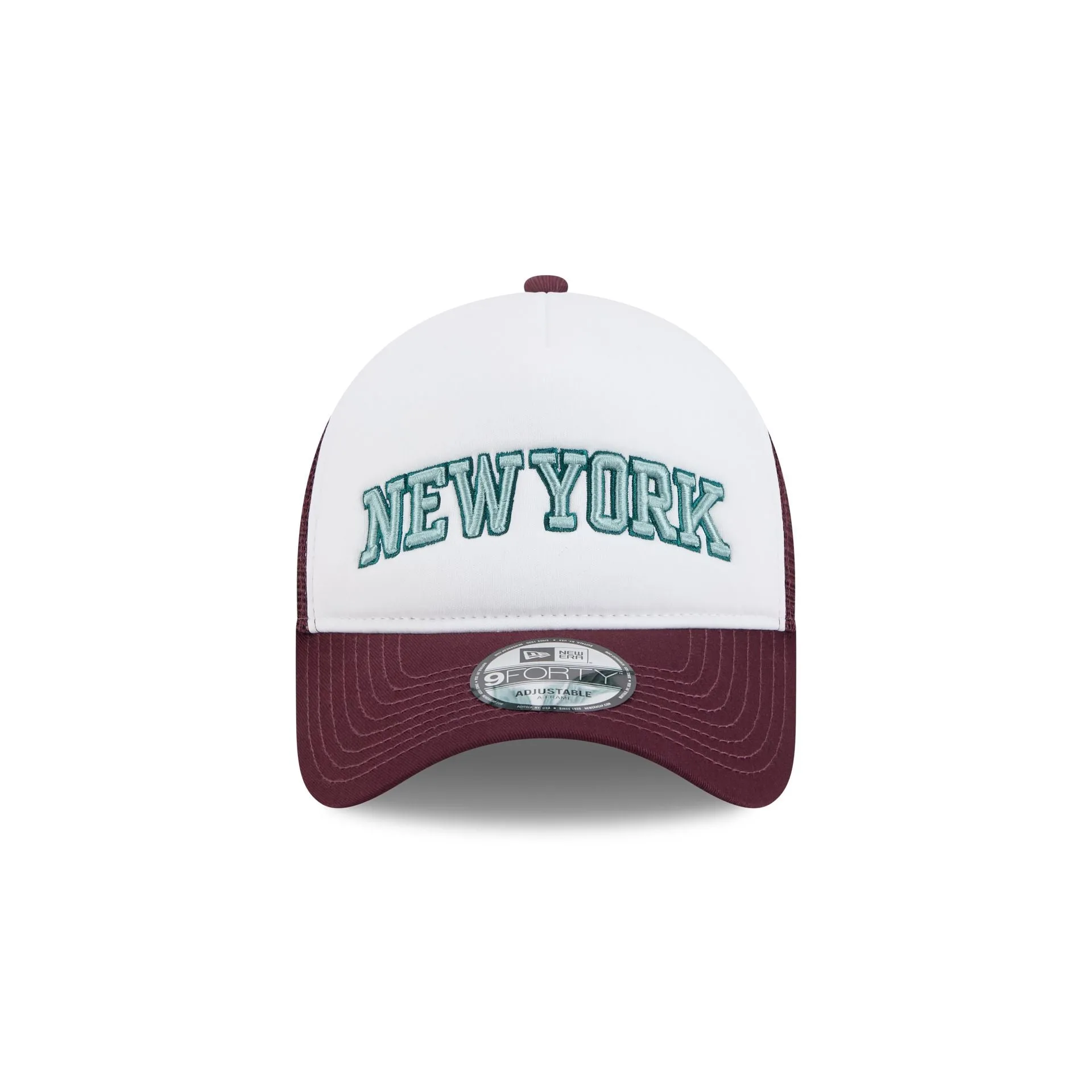 New York Knicks Optic White 9FORTY A-Frame Snapback Hat sold by New Era product image thumbnail 2