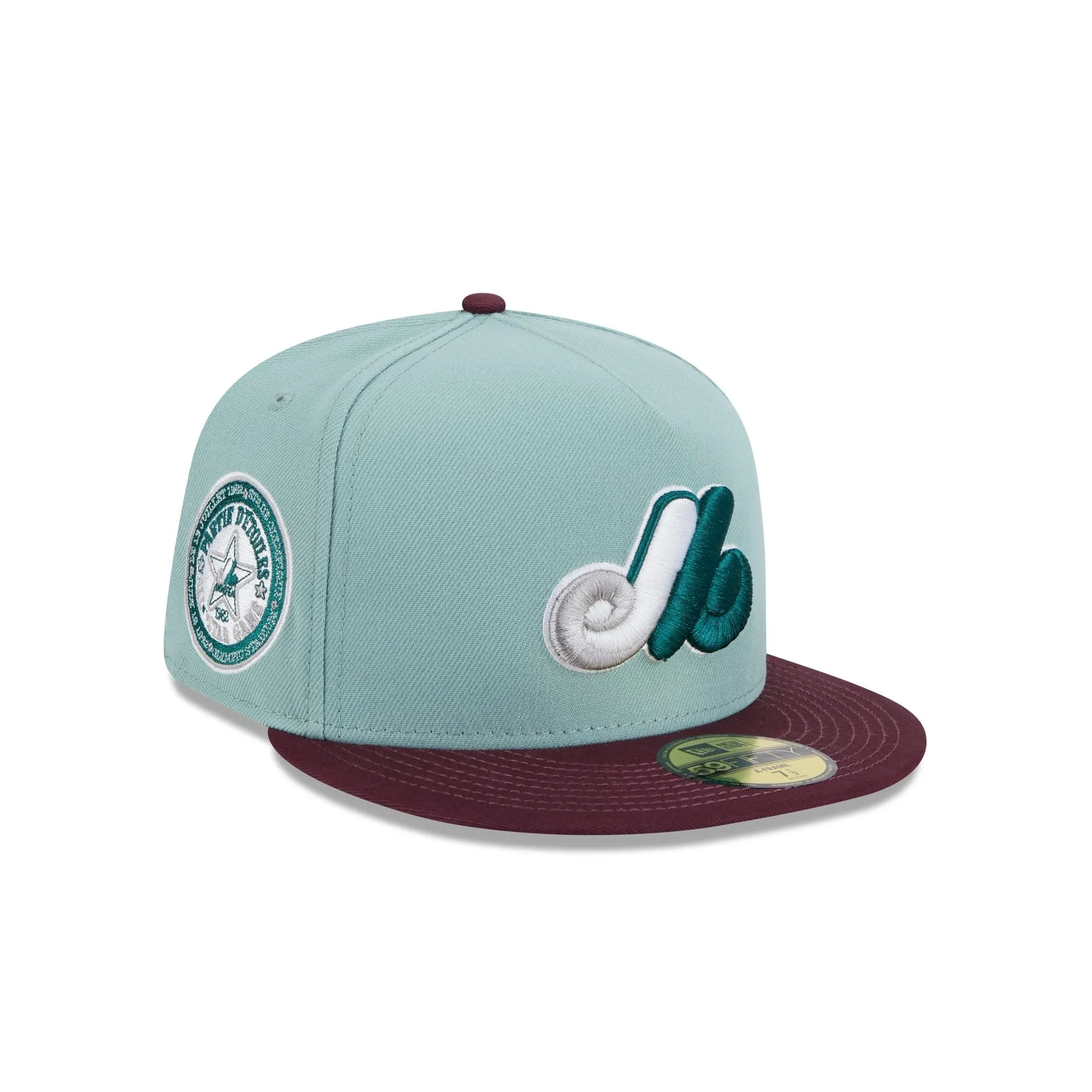 Montreal Expos Beach Kiss Blue 59FIFTY A-Frame Fitted Hat sold by New Era