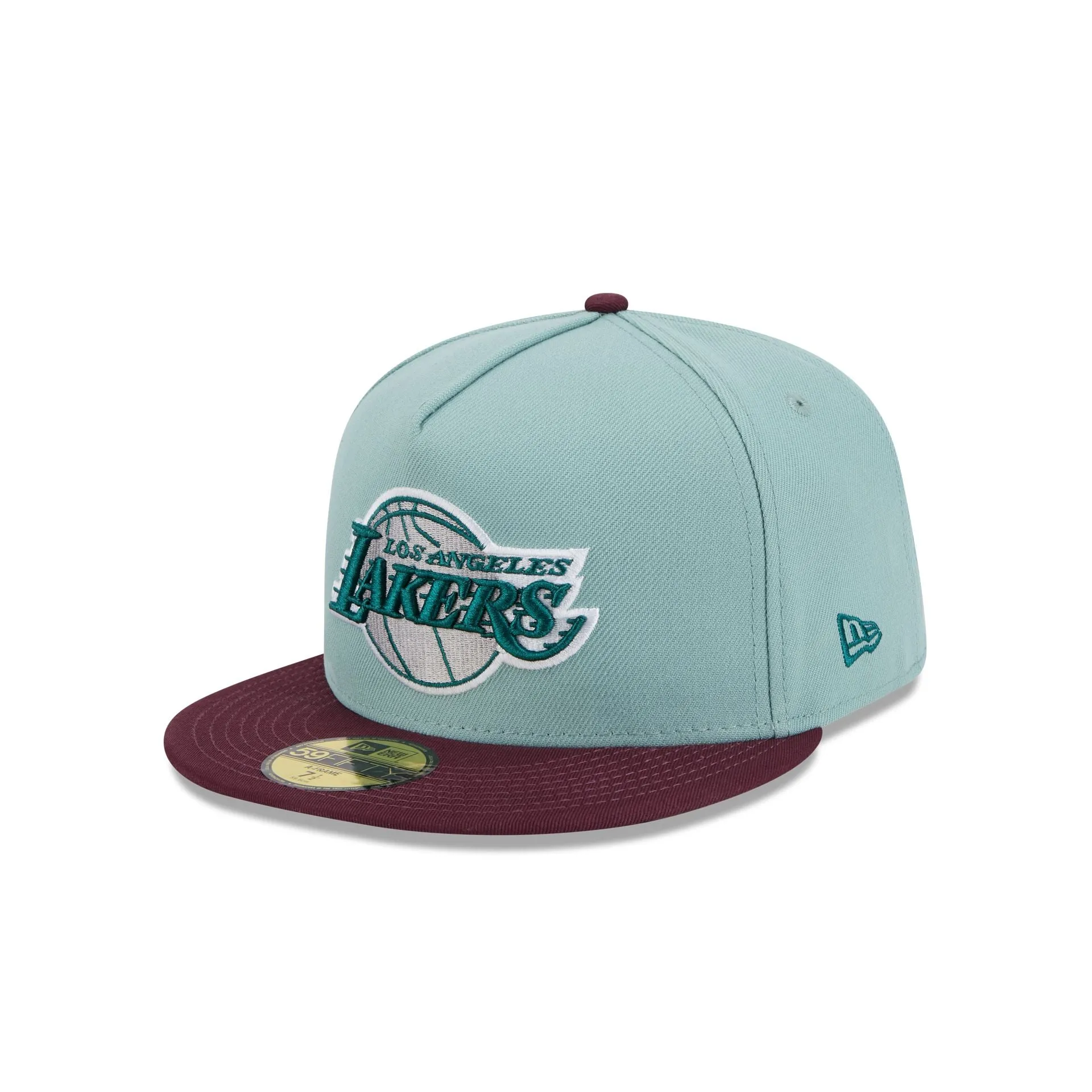 Los Angeles Lakers Beach Kiss Blue 59FIFTY A-Frame Fitted Hat sold by New Era