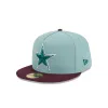 Dallas Cowboys Beach Kiss Blue 59FIFTY A-Frame Fitted Hat sold by New Era