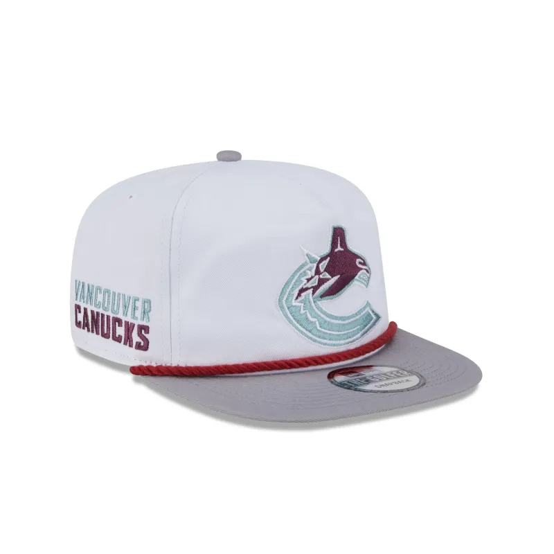 Vancouver Canucks Optic White Golfer Hat sold by New Era