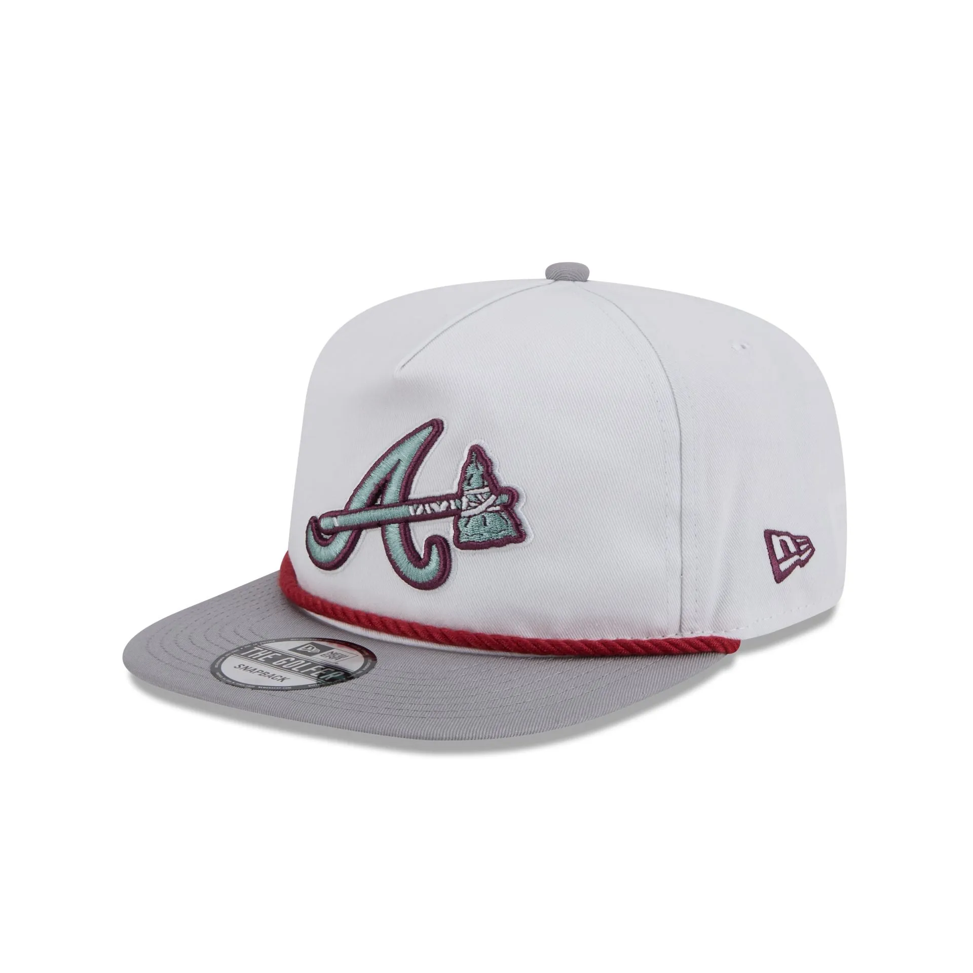 Atlanta Braves Optic White Golfer Hat sold by New Era product image thumbnail 3