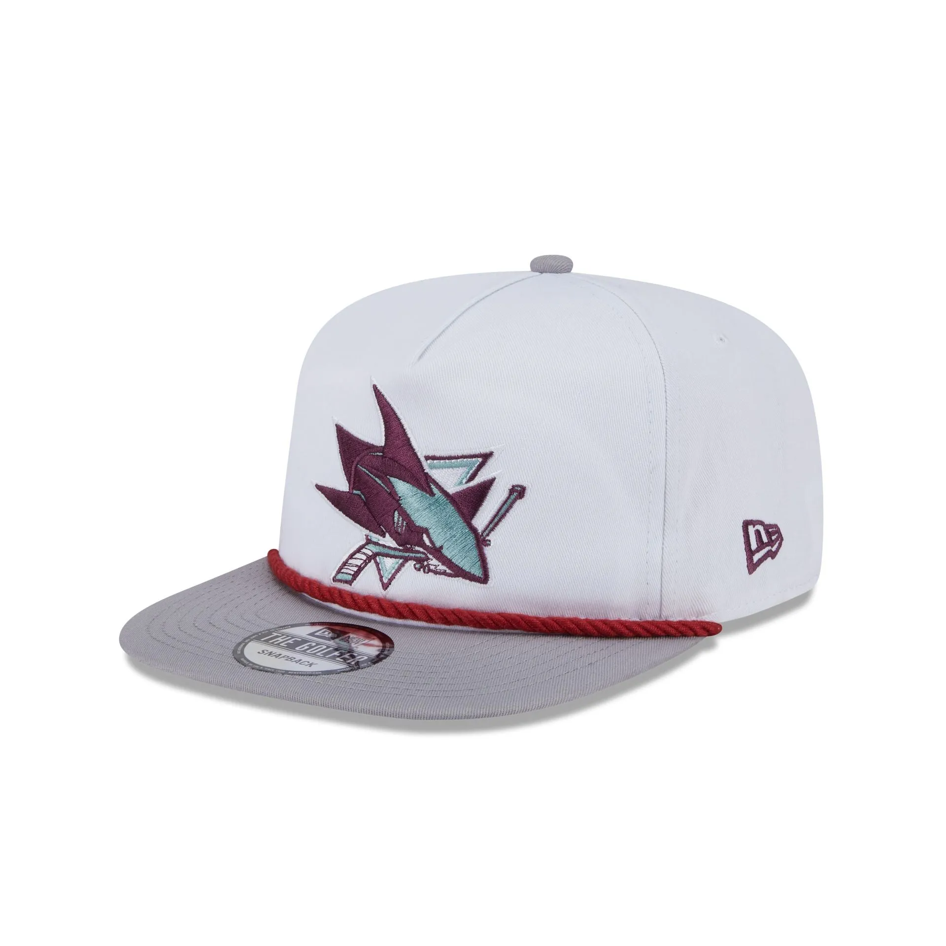 San Jose Sharks Optic White Golfer Hat sold by New Era product image thumbnail 3