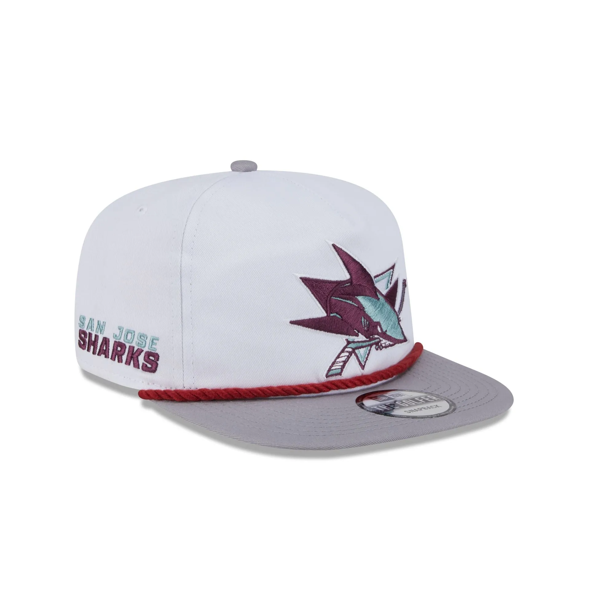 San Jose Sharks Optic White Golfer Hat sold by New Era