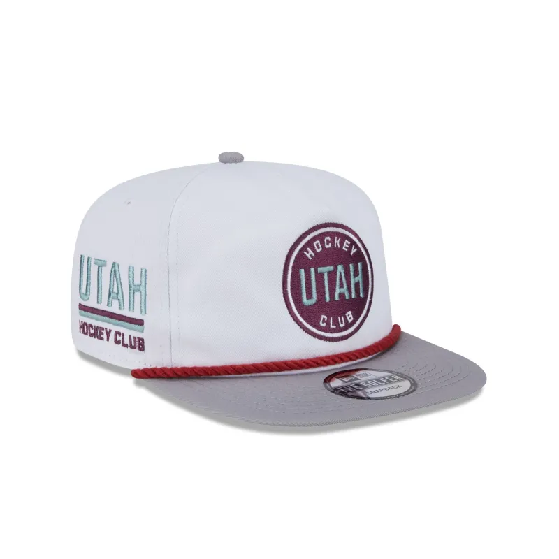 Utah Hockey Club Optic White Golfer Hat sold by New Era
