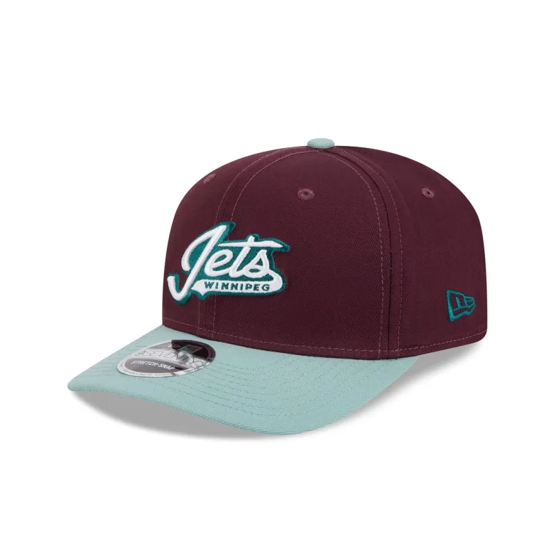 Winnipeg Jets Maroon 9SEVENTY Stretch-Snap Hat sold by New Era