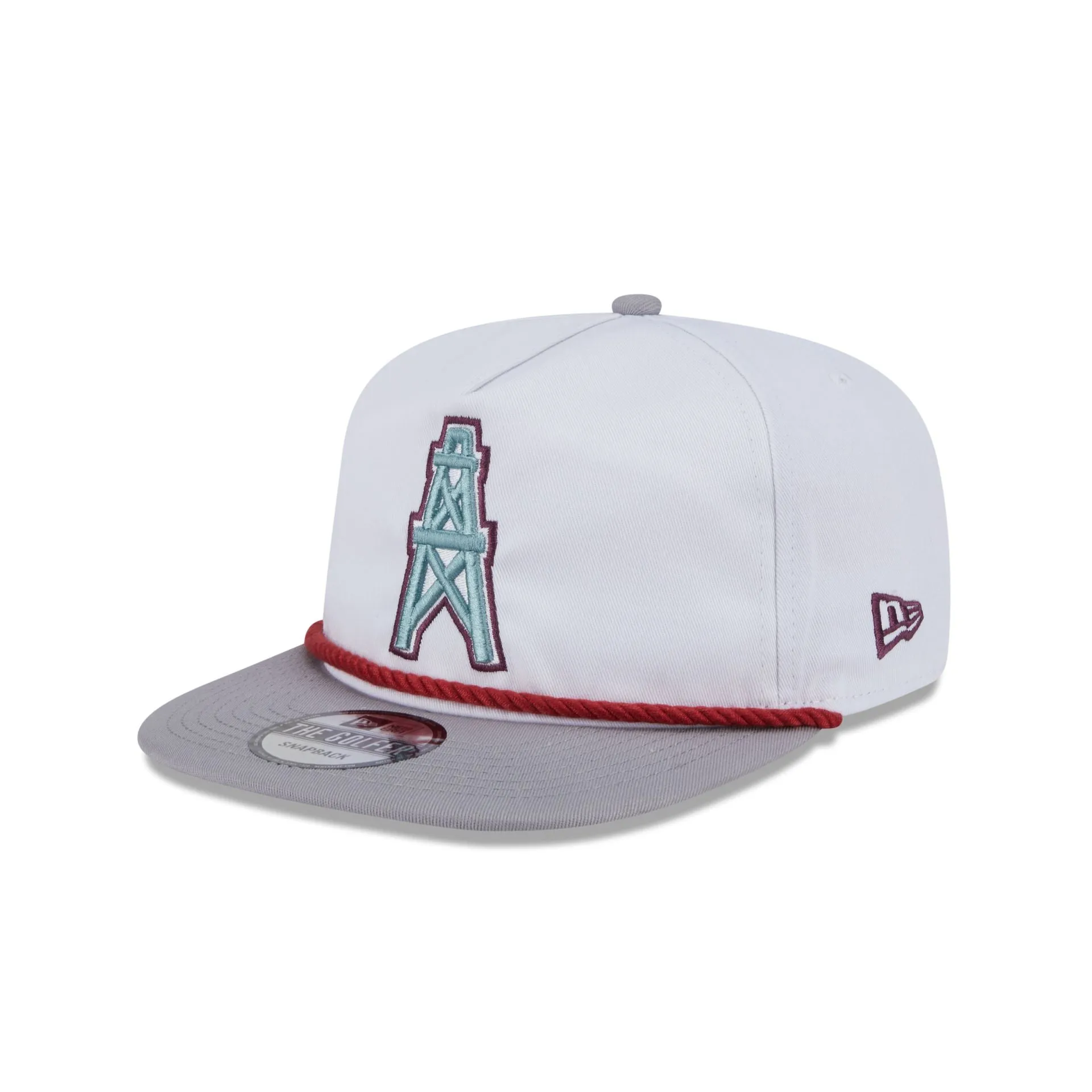 Oilers Optic White Golfer Hat sold by New Era product image thumbnail 3