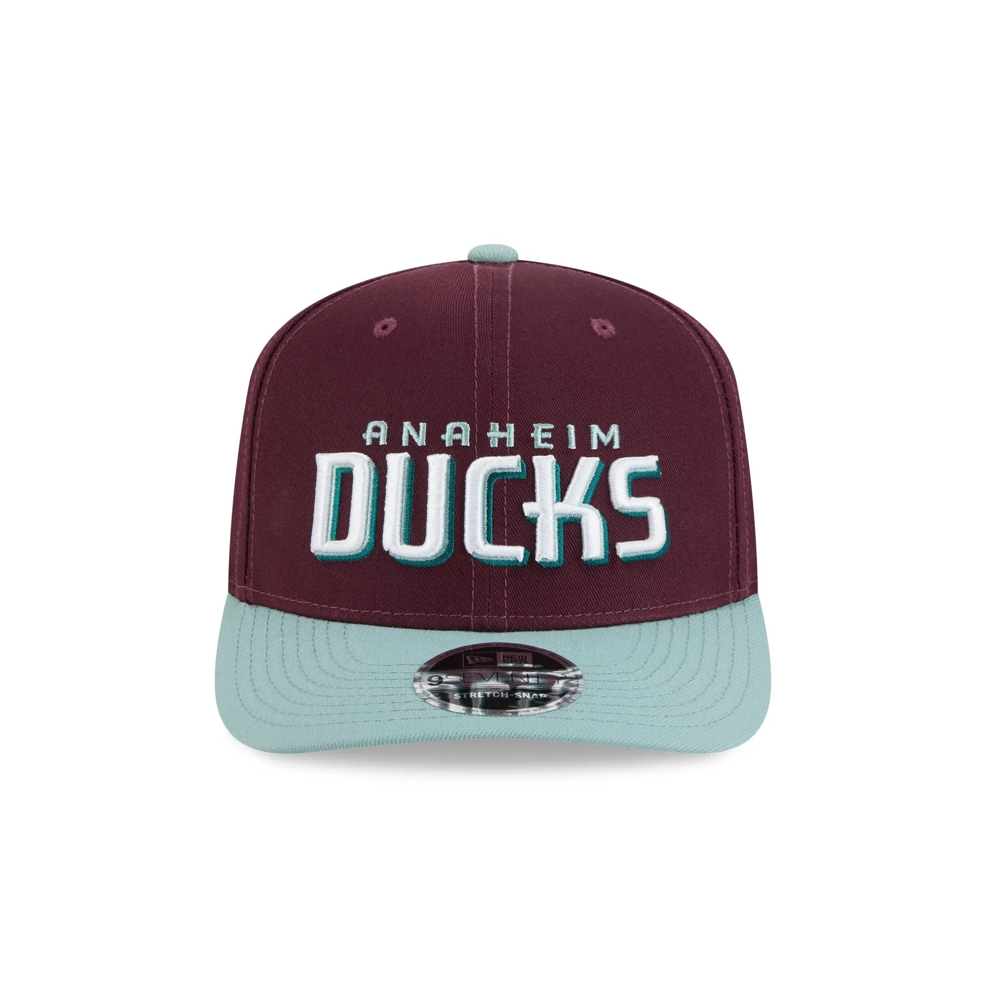 Anaheim Ducks Maroon 9SEVENTY Stretch-Snap Hat sold by New Era product image thumbnail 2