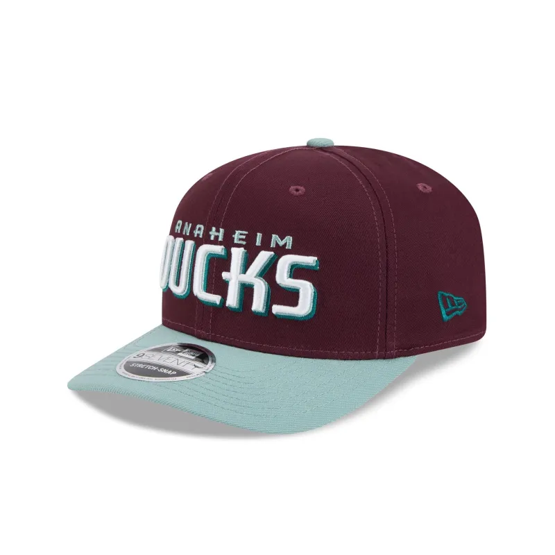 Anaheim Ducks Maroon 9SEVENTY Stretch-Snap Hat sold by New Era