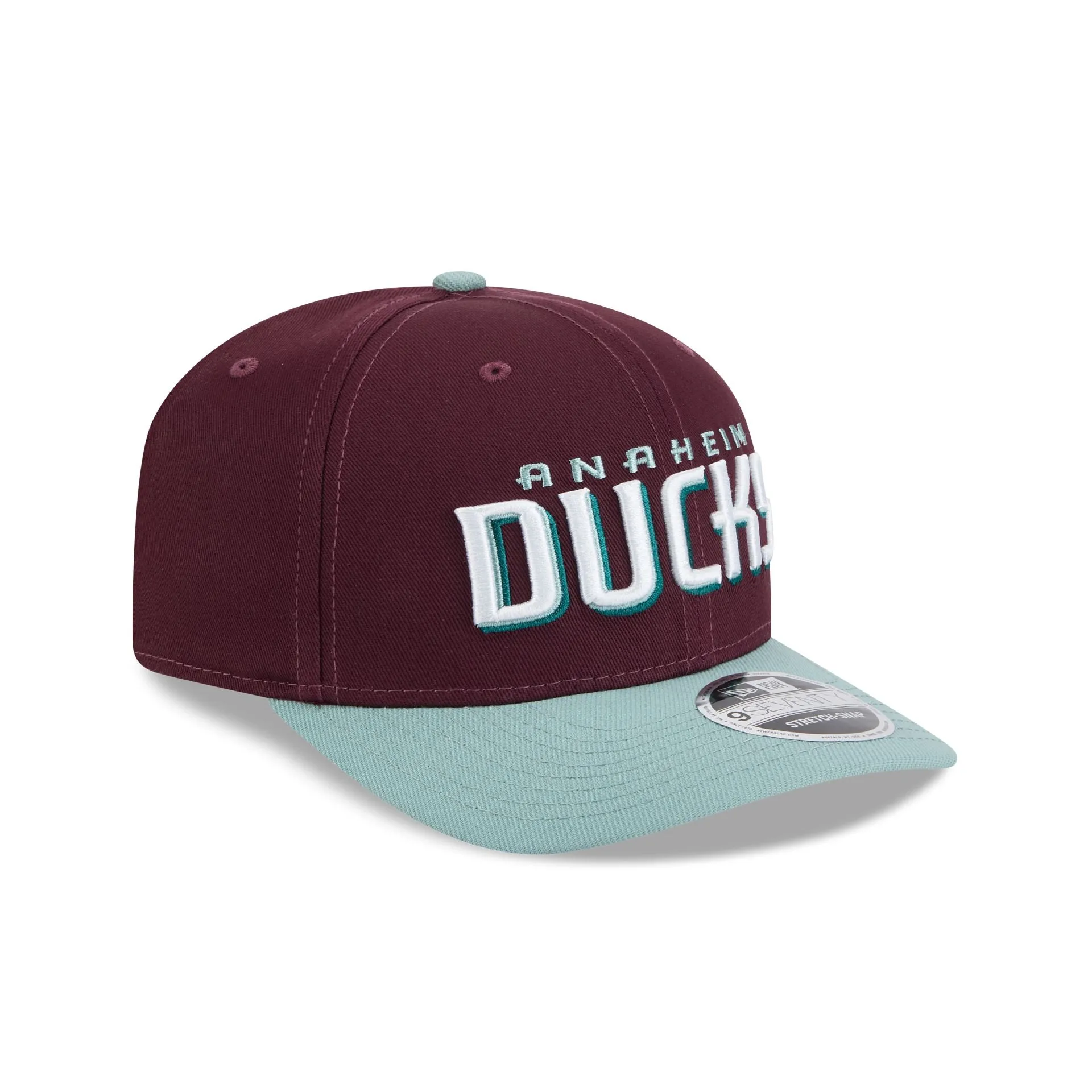 Anaheim Ducks Maroon 9SEVENTY Stretch-Snap Hat sold by New Era product image thumbnail 3