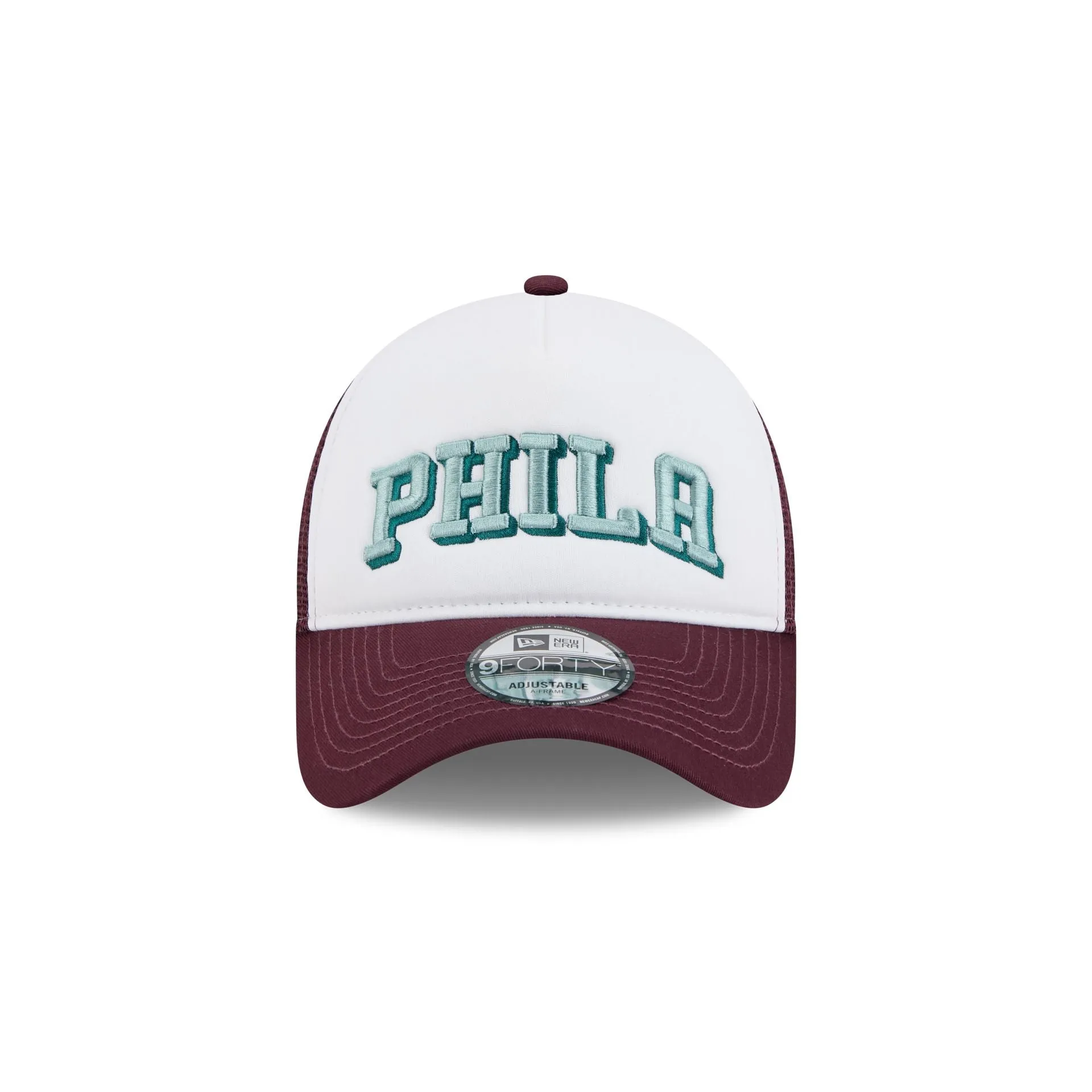 Philadelphia 76ers Optic White 9FORTY A-Frame Snapback Hat sold by New Era product image thumbnail 2