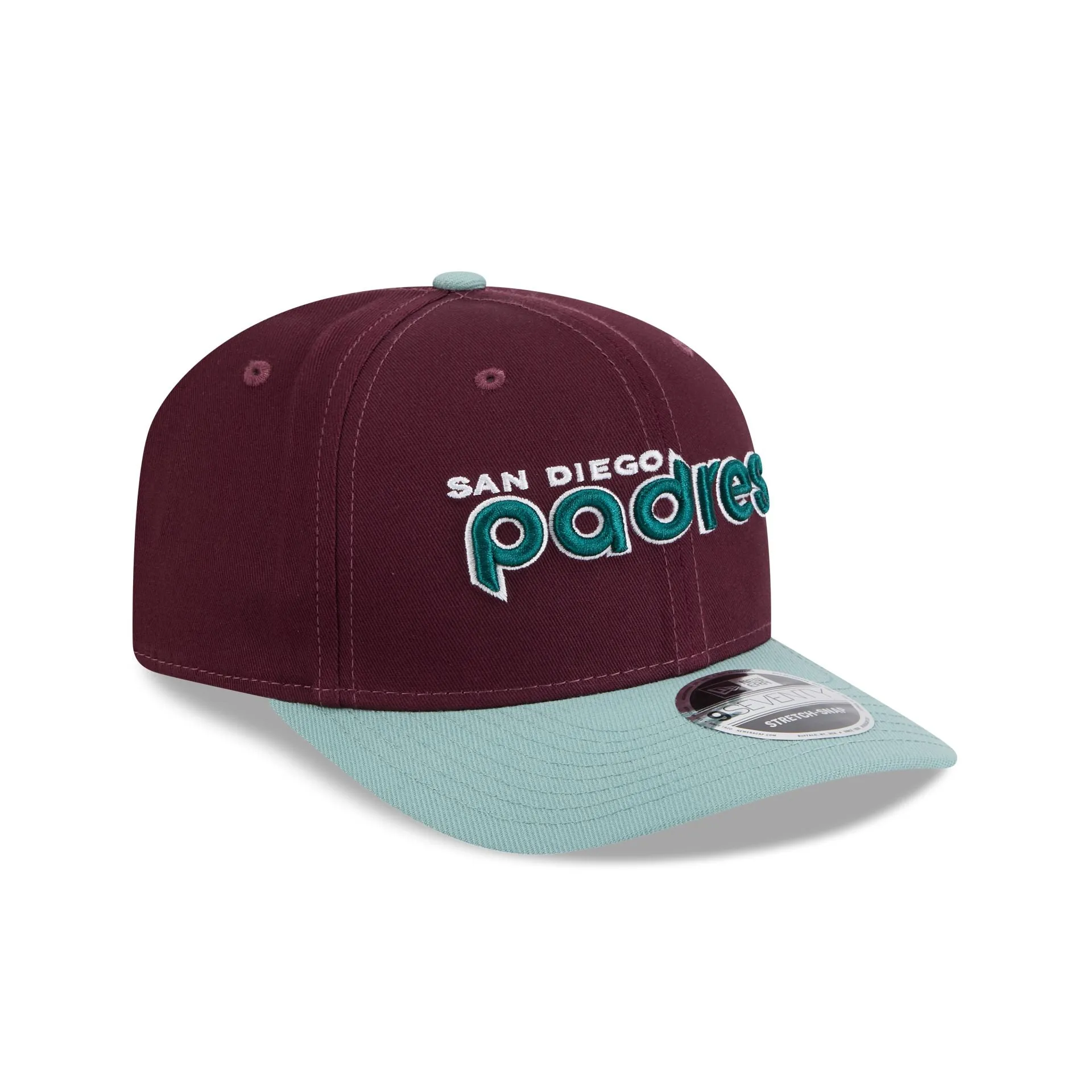 San Diego Padres Maroon 9SEVENTY Stretch-Snap Hat sold by New Era product image thumbnail 3