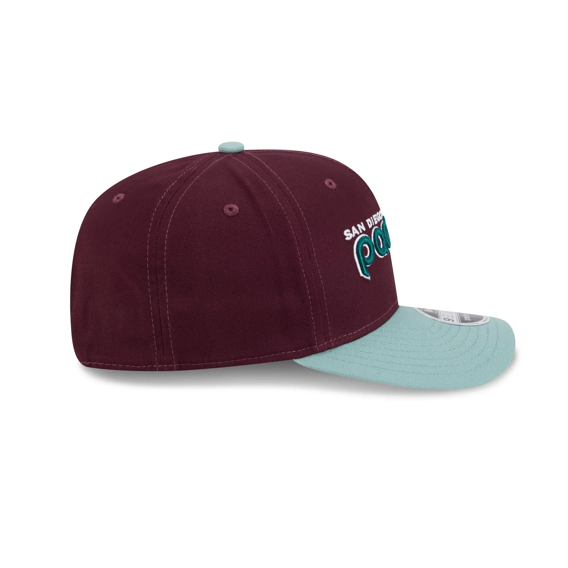 San Diego Padres Maroon 9SEVENTY Stretch-Snap Hat sold by New Era product image thumbnail 5