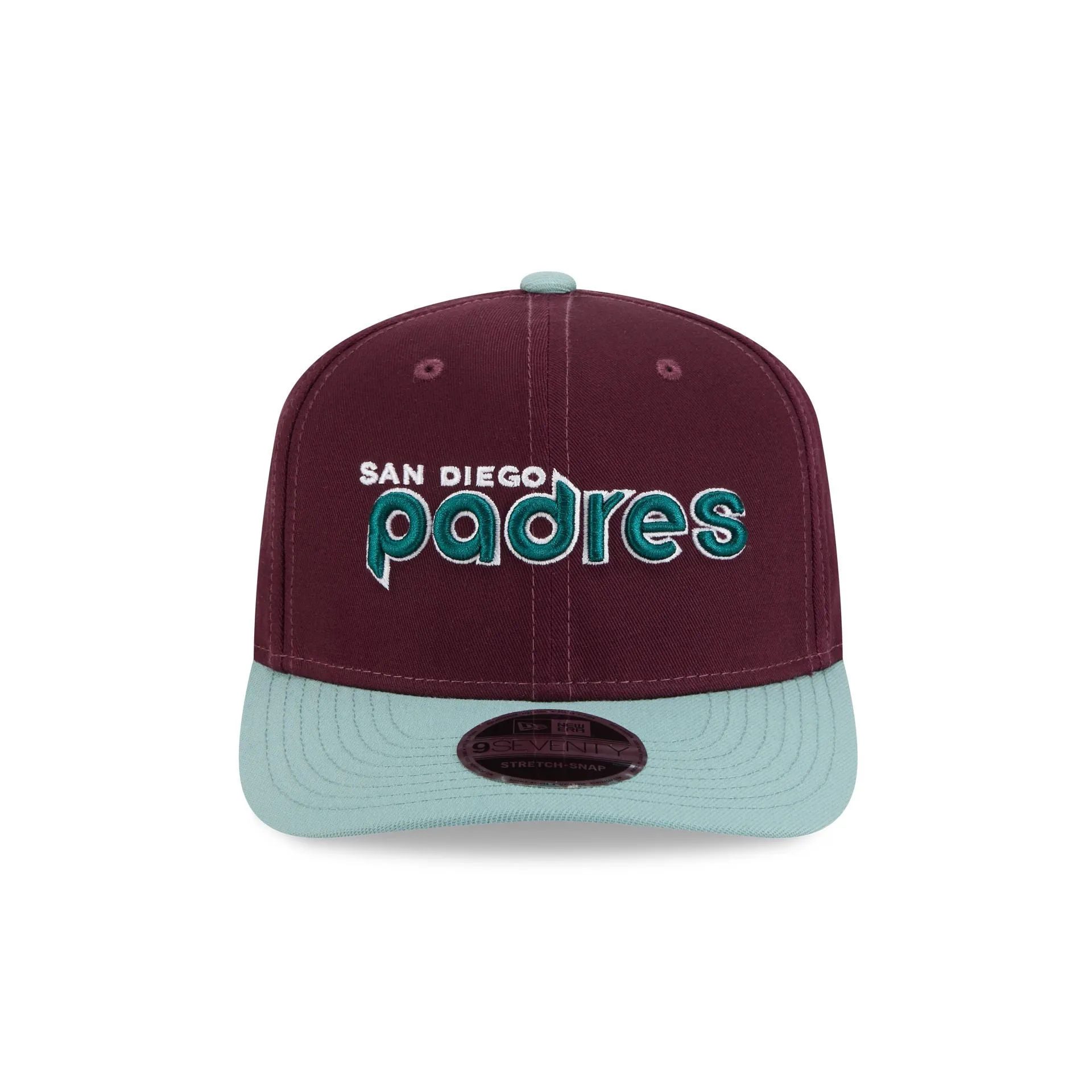 San Diego Padres Maroon 9SEVENTY Stretch-Snap Hat sold by New Era product image thumbnail 2
