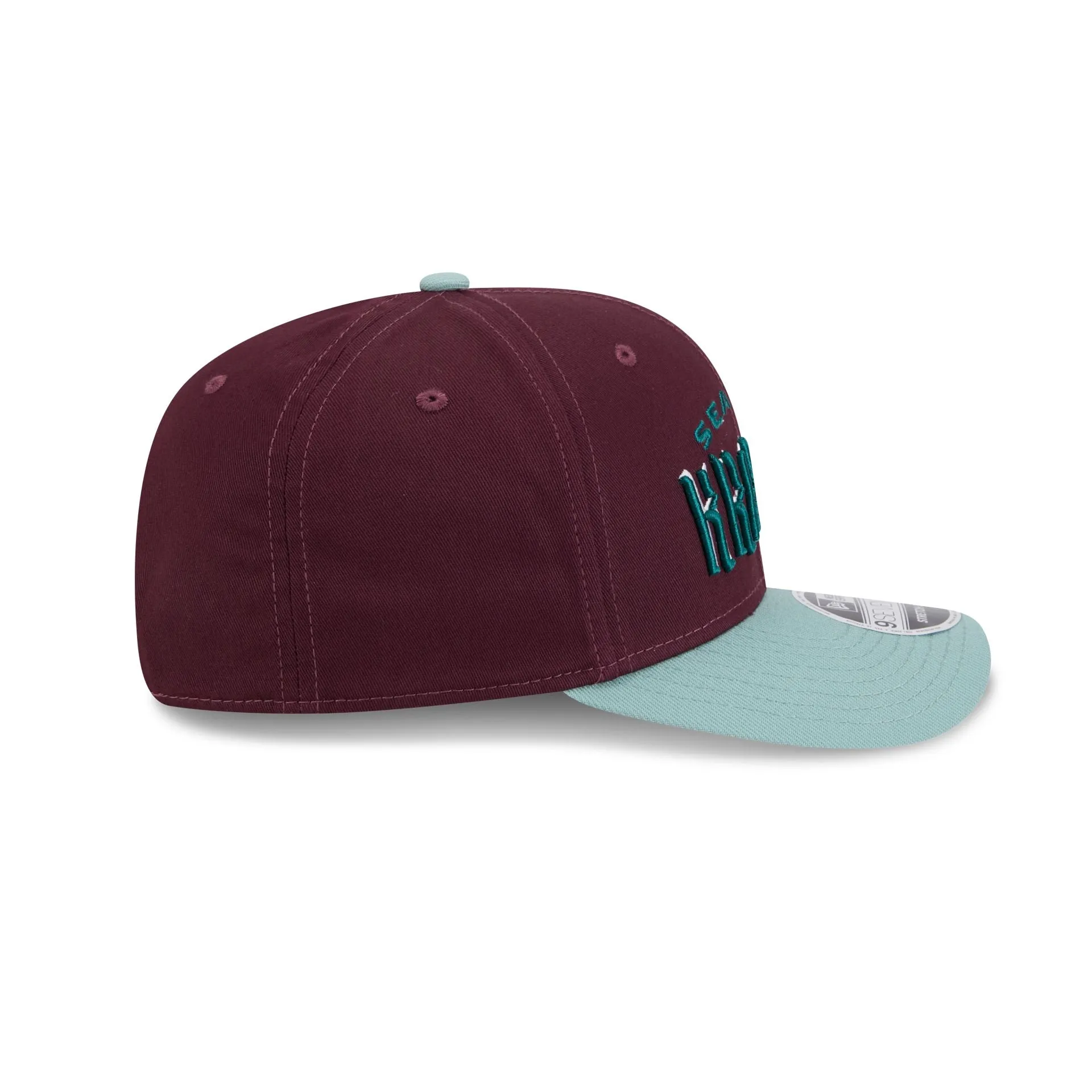 Seattle Kraken Maroon 9SEVENTY Stretch-Snap Hat sold by New Era product image thumbnail 5
