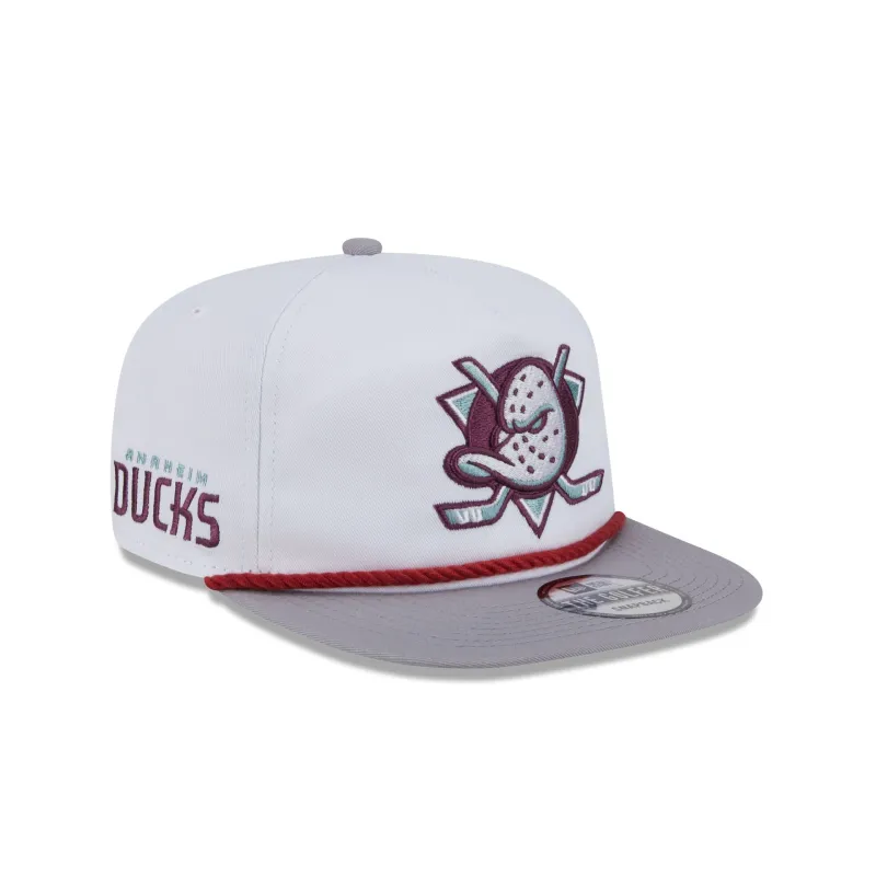 Anaheim Ducks Optic White Golfer Hat sold by New Era