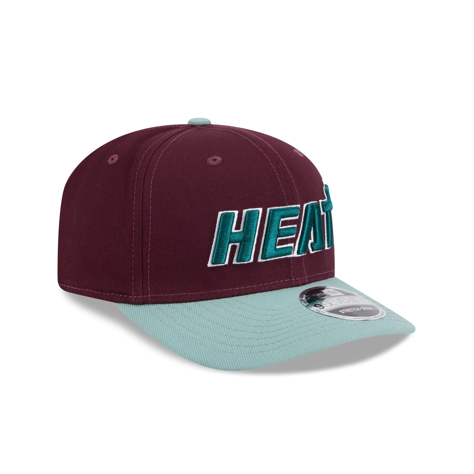Miami Heat Maroon 9SEVENTY Stretch-Snap Hat sold by New Era product image thumbnail 3