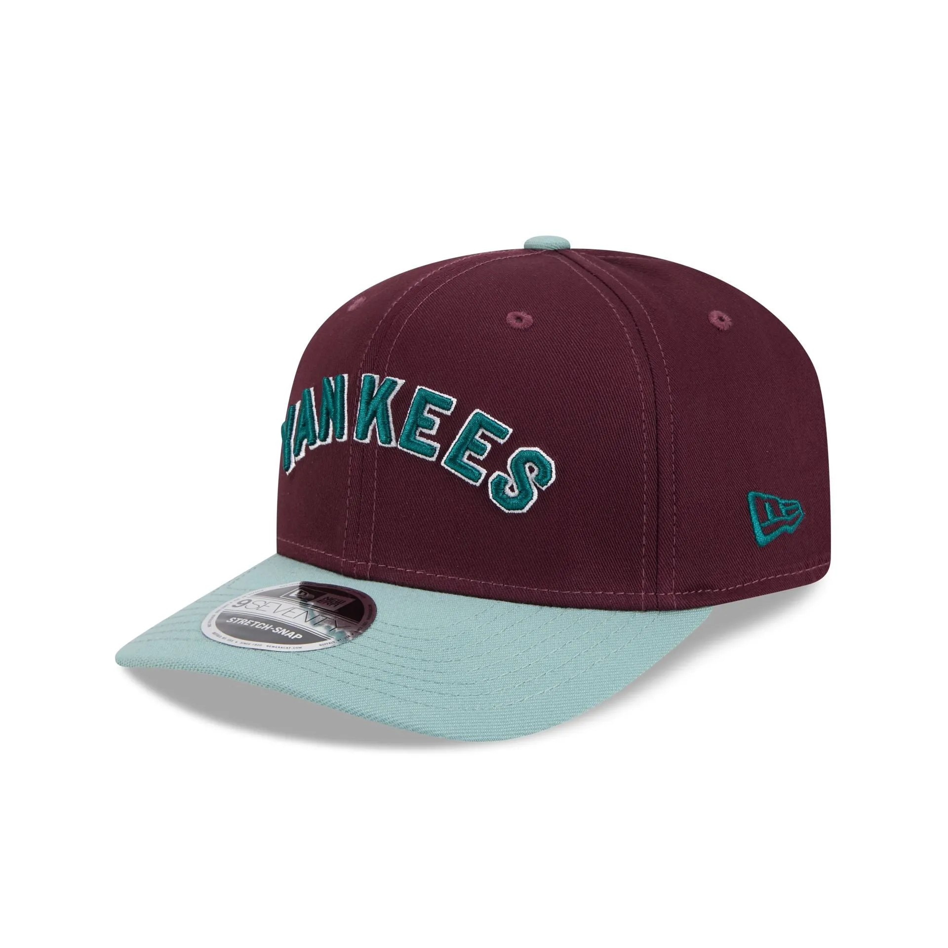 New York Yankees Maroon 9SEVENTY Stretch-Snap Hat sold by New Era