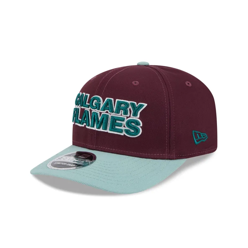 Calgary Flames Maroon 9SEVENTY Stretch-Snap Hat sold by New Era