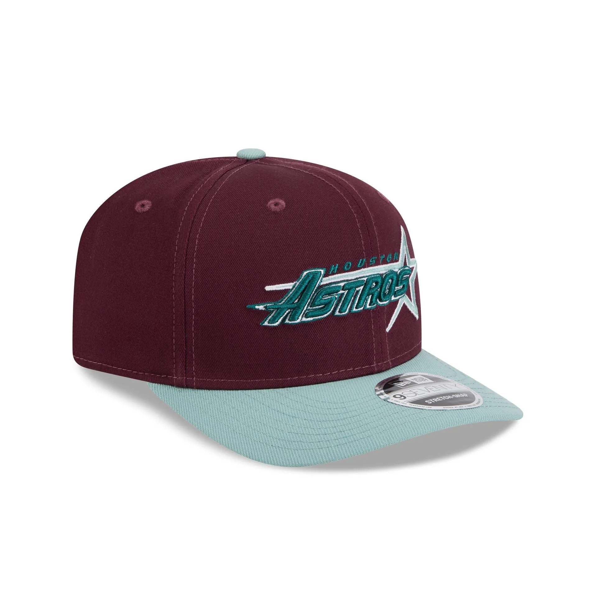 Houston Astros Maroon 9SEVENTY Stretch-Snap Hat sold by New Era product image thumbnail 3