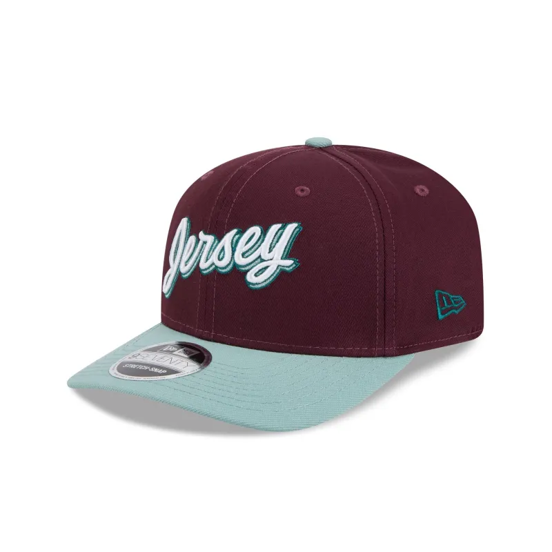 New Jersey Devils Maroon 9SEVENTY Stretch-Snap Hat sold by New Era